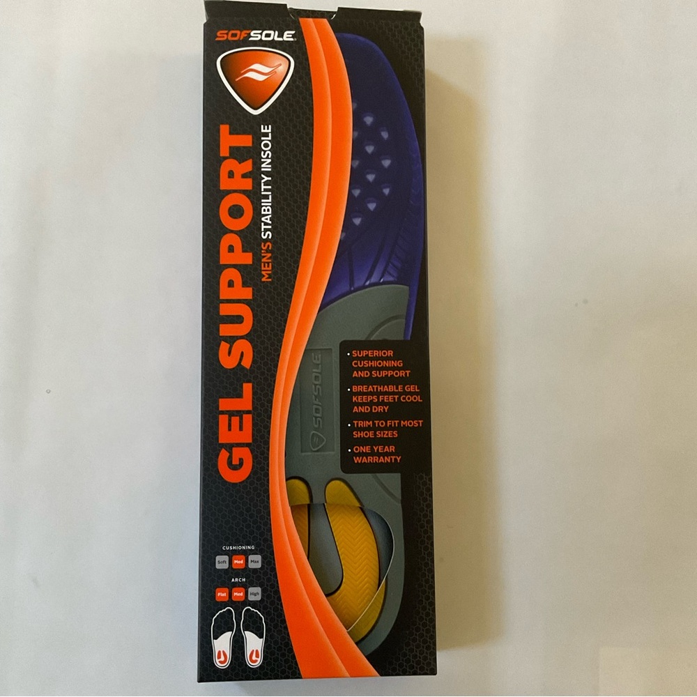 SofSole Men’s Gel Support Stability Insole